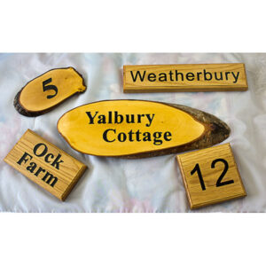 Engraved Wooden House Signs