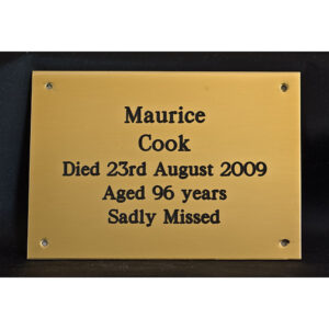 Brass Funeral Plaques